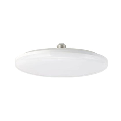 Bec LED Hoff rotund, E27, 24 W, 2100 lm, echivalent la 210W, lumina rece, 6500 K, 230V, durata medie de viata 25000 ore, unghi de 120°, pentru iluminarea spatiilor largi, temperatura –20 °C +50 °C