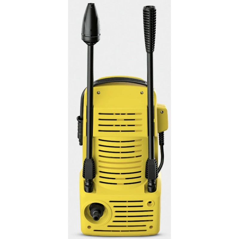 Aparat de spalat cu presiune, Karcher, 1400 W, debit 360 l/h, IPX5, capacitate curatare 20 mp/h, maner ergonomic, care se strange, 110 Bar, electric, 40 grade max, furtun 3 m, cablu 5 m, 3.4 kg, 220V