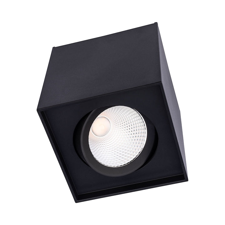 Spot LED aparent PC 01 70443, 10W, lumina neutra, orientabil, negru mat