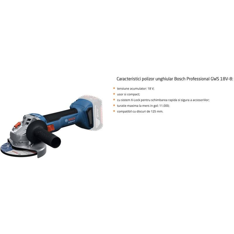 Set scule cu acumulator, Bosch Profesional, masina de gaurit si insurubat + polizor unghiular + ciocan rotopercutor, cu 2 acumulatori, 18 V, 5 Ah, cu 3 valize