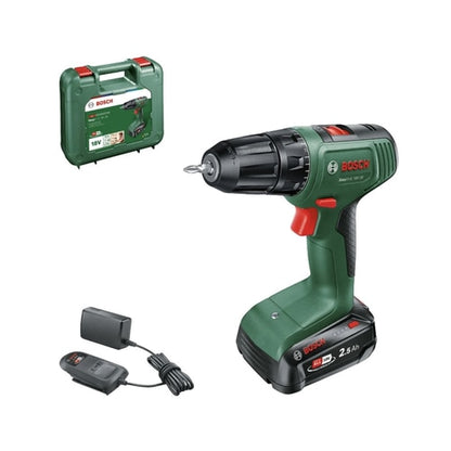 Mașină de gaurit și înșurubat Bosch EasyDrill 18V, acumulator Li-Ion 2.5 Ah, 1630 rpm, mandrină rapidă
