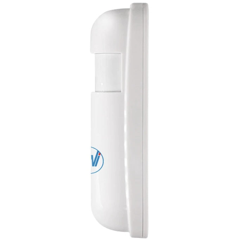 Senzor de miscare PIR fara fir, 12 m detectie miscare, montaj simplu, usor, LED baterie descarcata, LED alarma, Inaltime instalare 1.8 - 2.2 m, temperatura -26 +60 grade, 3V, 105 x 40 x 26 mm