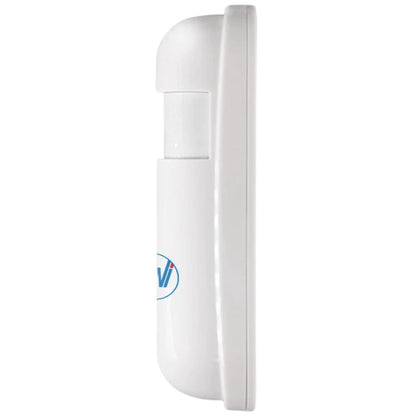 Senzor de miscare PIR fara fir, 12 m detectie miscare, montaj simplu, usor, LED baterie descarcata, LED alarma, Inaltime instalare 1.8 - 2.2 m, temperatura -26 +60 grade, 3V, 105 x 40 x 26 mm