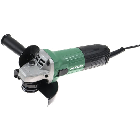 Polizor unghiular Hikoki, 600 W, 11500 rpm, 125 mm, greutate redusa 1.8 kg, finisarea pieselor din otel, bronz sau aluminiu, aparatoare disc, maner lateral, 230 V, Sistem de blocare