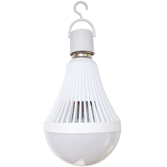 Bec LED Hoff clasic E27 9 W 450 lm lumina rece 6000 K, cu acumulator inclus, functionare 3-5 ore, incarcare 8 ore, 25000 ore viata medie, 85 - 265 V