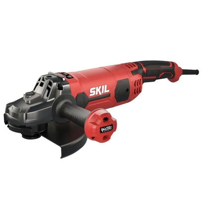 Polizor unghiular Skil, 2200 W, 6600 rpm, Diametru disc 230 mm, taiere, polizare si indepartare a ruginii, 56.8 cm lungime, Sistem de blocare, Aparatoare, Filet arbore: M14, 230 V, set de flanse