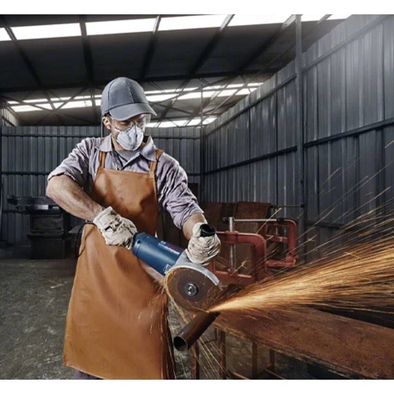 Polizor unghiular Bosch Professional, 2200 W, 6500 rpm, disc diametru 230 mm, aparatoare, capac de protectie, cheie splinturi, flansa de prindere, 5.4 kg, 220V, M14, 104dB, lucrari profesionale