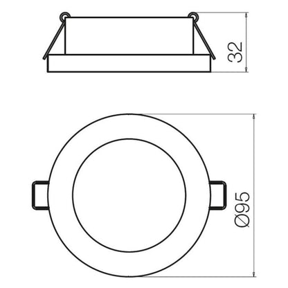 Spot LED incastrat MT 137 70349, 7W, lumina neutra, IP44, alb mat
