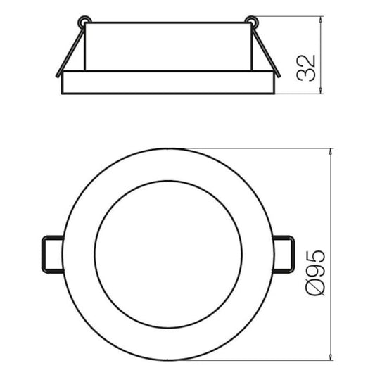 Spot LED incastrat MT 137 70349, 7W, lumina neutra, IP44, alb mat