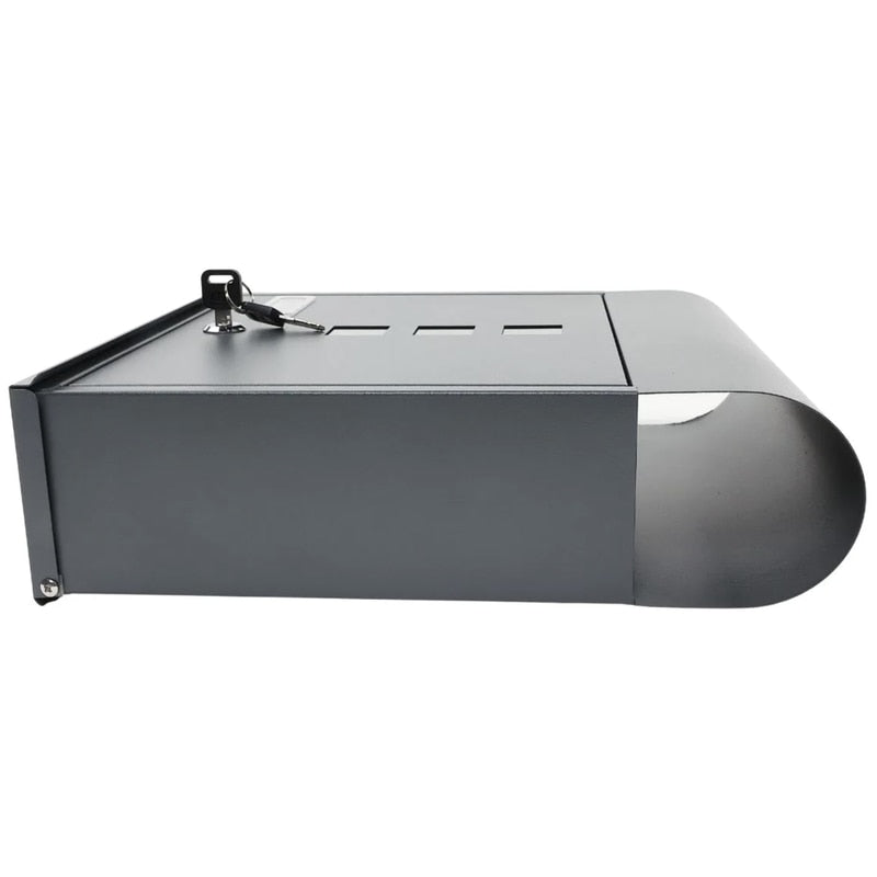 Cutie postala pentru interior sau exterior, Versay, tabla, antracit, 30.5 x 10 x 33.5 cm, Feronerie inclusa, inchidere prin cheie, tabla rigida pentru protectie, plus de eleganta