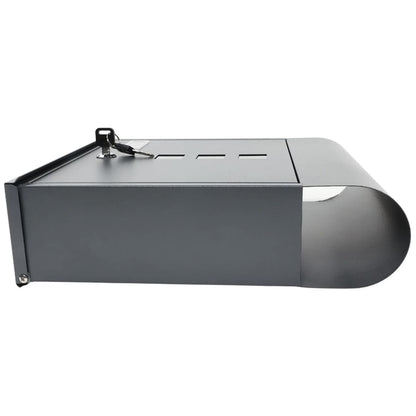 Cutie postala pentru interior sau exterior, Versay, tabla, antracit, 30.5 x 10 x 33.5 cm, Feronerie inclusa, inchidere prin cheie, tabla rigida pentru protectie, plus de eleganta