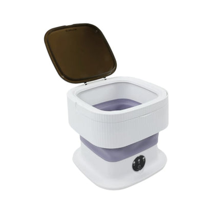 Masina de spalat semiautomata portabila, Paxton, cu storcator, 10 litri, alb, ideala pentru locuinte mici, camere de camin, apartamente de inchiriat sau vacanta, 230 V, plastic durabil