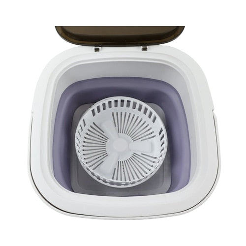 Masina de spalat semiautomata portabila, Paxton, cu storcator, 10 litri, alb, ideala pentru locuinte mici, camere de camin, apartamente de inchiriat sau vacanta, 230 V, plastic durabil