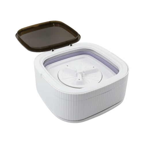Masina de spalat semiautomata portabila, Paxton, cu storcator, 10 litri, alb, ideala pentru locuinte mici, camere de camin, apartamente de inchiriat sau vacanta, 230 V, plastic durabil
