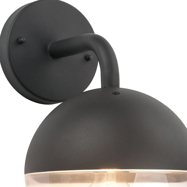 Aplica exterior 1 x E27, negru, modern, IP 44, dimensiuni 28 x 18 x 21.4 cm, 230V
