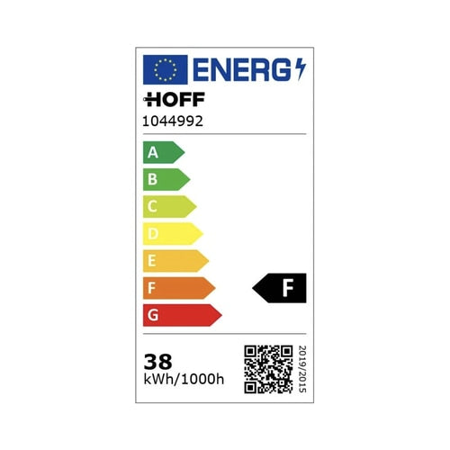 Bec LED Hoff tubular, E27, 38 W, 3452 lm, lumina rece, 6500 K, viata medie 25.000 de ore, echivalentul a 200 W, distributie larga a luminii 210 grade, 230 V, temperatura -20 ~ +50 °C, 207 × 120 mm