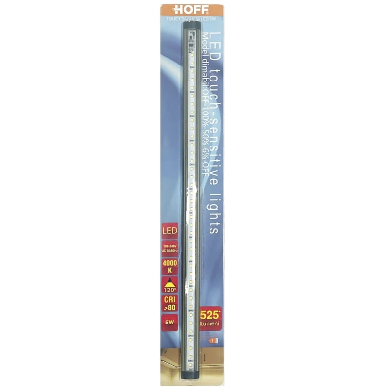 Corp de iluminat liniar LED Hoff, 5 W, lumina neutra, sistem touch, 50x2.5 cm