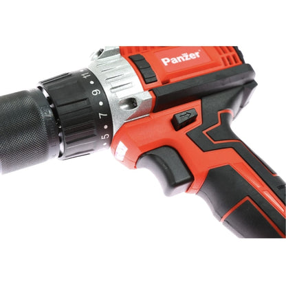 Masina de gaurit si insurubat, cu 1 acumulator, 18 V, 2 Ah, Panzer, 1600 rpm, mandrina rapida, motor fara perii, cu valiza, 13 mm mandarina, 1 incarcator, 1 valiza transport, usor de depozitat, carat