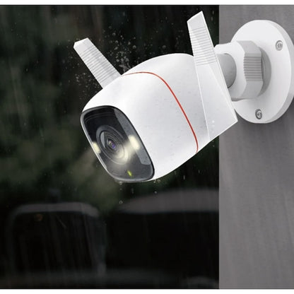 Camera de supraveghere smart, inteligenta, 4MP, 2k QHD, Wi-Fi, slot micro SD, microfon, difuzor, night vision, IP66, exterior, 256gb, Wi-Fi (2.4 GHz), port Ethernet, aplicatie control