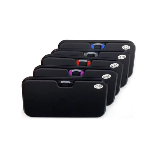 Ochelarii de citit fara brate, moderni, compacti, portabili, citit rapid oriunde te afli, dioptrie +1.00, fixare direct pe nas, negru, lipit pe spatele telefonului, calitate superioara, brand NETERRA