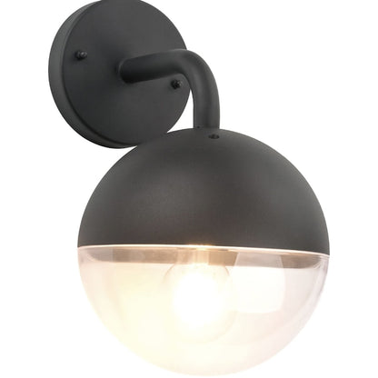 Aplica exterior 1 x E27, negru, modern, IP 44, dimensiuni 28 x 18 x 21.4 cm, 230V