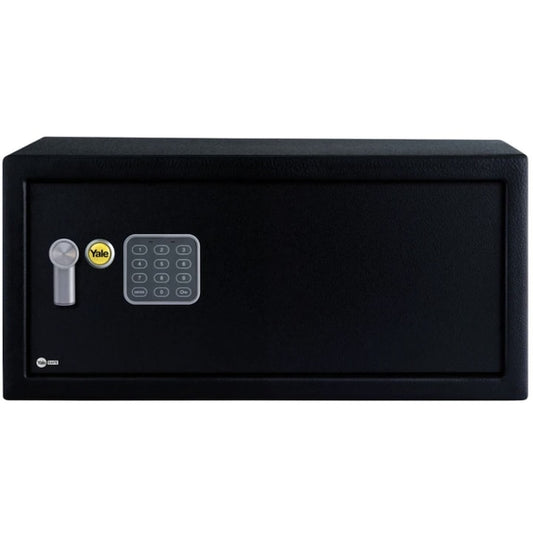 Seif Yale inchidere electronica, LED, PIN 3-8 cifre, chei de urgenta, otel, capacitate 24l, negru, 4 baterii AA, 43 x 35 x 20 cm