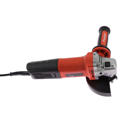 Polizor unghiular Panzer, 850 W, 11000 rpm, pentru taiere si slefuire metal, lemn, diametru disc 125 mm, 220 V, aparatoare, cheie splinturi, maner auxiliar, M14, design ergonomic