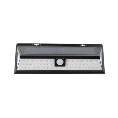 Lampa solara cu LED, 5 W, 360 lm, lumina rece, cu senzor de miscare, 3 moduri de iluminare, negru, IP65, exterior, modern, 30.000 ore media de viata, panou solar