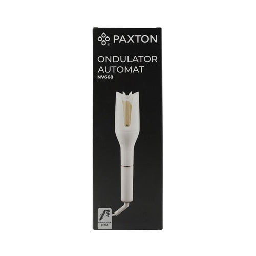 Ondulator de par, Paxton, 29 W, ceramic, 3 trepte de temperatura, max 210 grade, durata reglabila ondulare, functie ionizare, design anti-arsuri, protectie anti-incurcare, oprire automata, alb