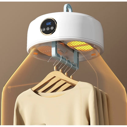 Uscator electric portabil si pliabil pentru haine NETERRA, ideal pentru uscarea rapida a rufelor in apartamente, garsoniere, camine, calatorii, Compact, usor de depozitat, uscare pe aer cald