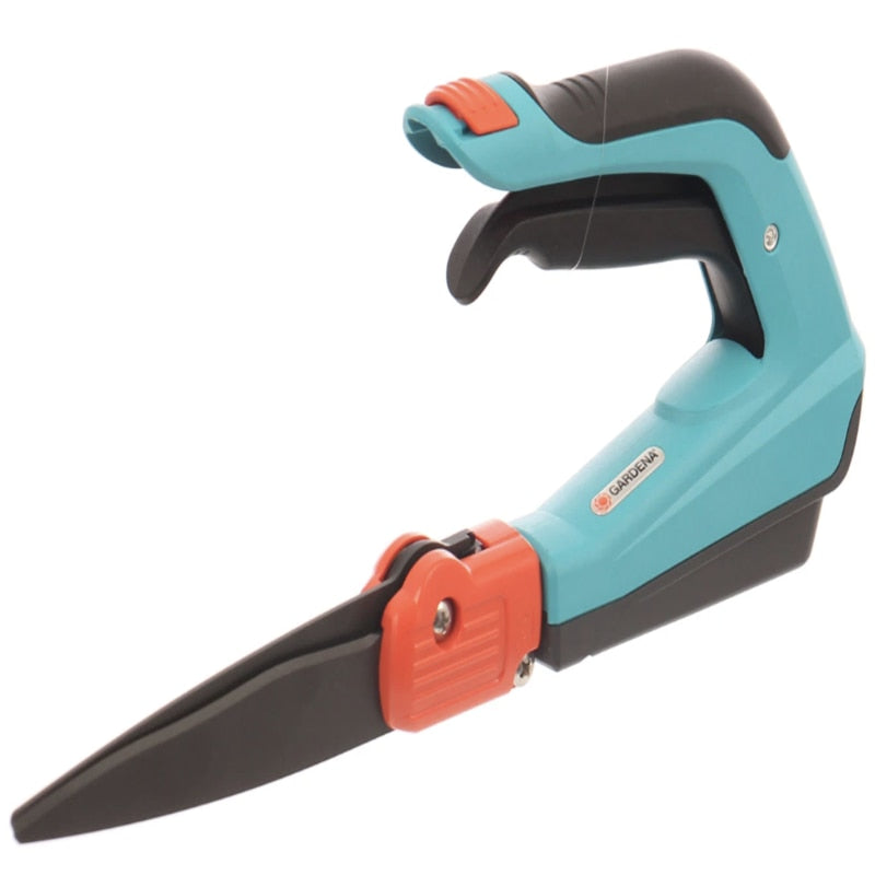 Foarfeca rotativa pentru iarba, gazon, taierea usoara si exacta, pentru zonele inaccesibile, taiere rotativa 360 grade, dreptaci si stangaci, pentru o singura mana, Gardena Comfort, otel, 350 g