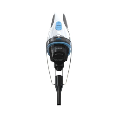 Aspirator de mana, Samus Handy 7.4 Cordless, aspirare umeda si uscata, pentru uz casnic si auto, filtru HEPA, 0.5 litri, acumulator Li-ion 7.4, 2200 mAh, lumina LED, 50 W, gri si negru