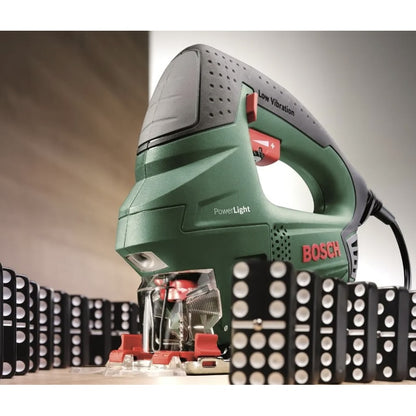 Fierastrau electric vertical, pendular, Bosch, 620 W, 3100 curse / min, 4 trepte, taiere oblica 45 grade, ghidare stabila, 2.2 kg, 230 V, adancime in otel 8 mm, lemn 90 mm, aluminiu 15 mm, SDS-plus
