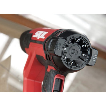 Suflanta, pistol cu aer cald, Skil, 7 trepte, 2000 W, 0.8 kg, 7 trepte temperatura, 350 l/min, 5 setari ventilator, 230 V, maxim 600 grade celsius, pentru indepartarea vopselei si a autocolantelor