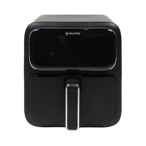 Friteuza cu aer cald, airfryer, Paxton, 1400 W, 4 litri, 8 programe, timer, afisaj digital tactil, termostat reglabil, interval temperatura de la 80 la 200 grade, negru, 5 kg, 1m