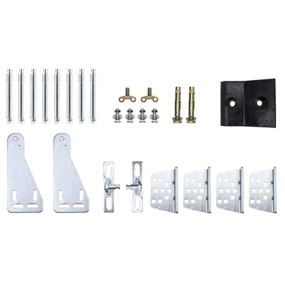 Kit automatizare porti batante PNI, cu 2 motoare 40 W, telecomenzi si panou de control, fotocelule si lampa, pana la 50 m, IP 55, lungime poarta 2 x 2.5 m, greutate poarta 200 kg, baterii incluse