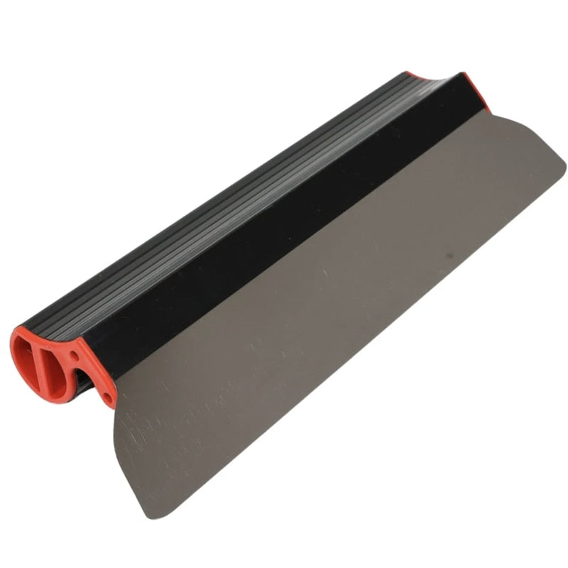 Gletiera Holzer, PVC, set 4 buc otel + maner adaptor PVC + maner telescopic 1.2 m + valiza, pentru finisarea tencuielii, netezirea precisa si uniforma a suprafetelor, fara zgarieturi si denivelari