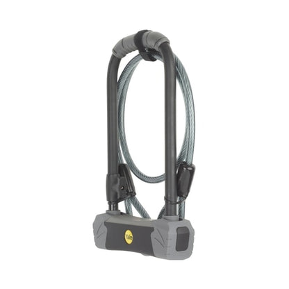 Antifurt bicicleta tip U, Yale, cu cheie, maxima securitate, 23 cm, otel, 1.74 kg, 4 chei