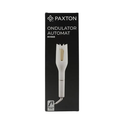 Ondulator de par, Paxton, 29 W, invelis ceramic, 3 trepte de temperatura, temperatura maxima 210 grade, durata reglabila de ondulare, functie ionizare, design dublu anti arsuri, protectie anti incurcare, oprire automata, alb