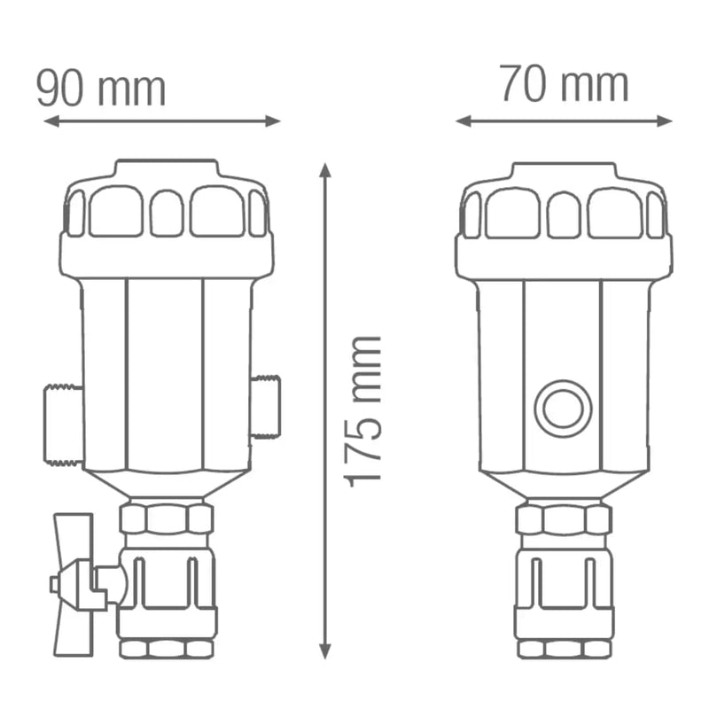 Kit centrala, filtru antimagnetita 1P + filtru anticalcar Dosaplus 3, centrala termica, filtrare apa, lichide compatibile: apa, apa + glicol, maxim 3 bari la 90 grade, maxim 80 grade incalzirea apei