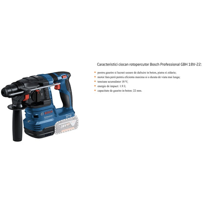 Set scule cu acumulator, Bosch Profesional, masina de gaurit si insurubat + polizor unghiular + ciocan rotopercutor, cu 2 acumulatori, 18 V, 5 Ah, cu 3 valize