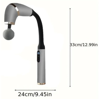 Pistolul electric de masaj muscular cu percutie este, modern, relaxare musculare, recuperarii efort fizic, 4 in 1 capete interschimbabile, masaj profund spate gat, umeri, brate si picioare, NETERRA