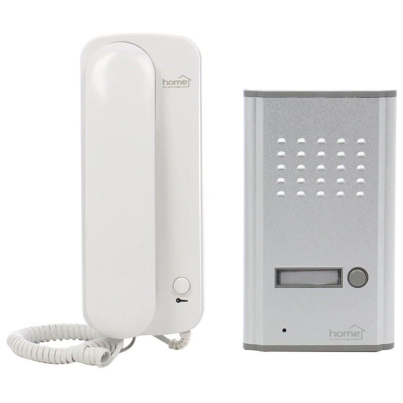 Interfon audio Home, 1 post, montaj incastrat, LED, 230V, 8.7x22.7x4.5cm