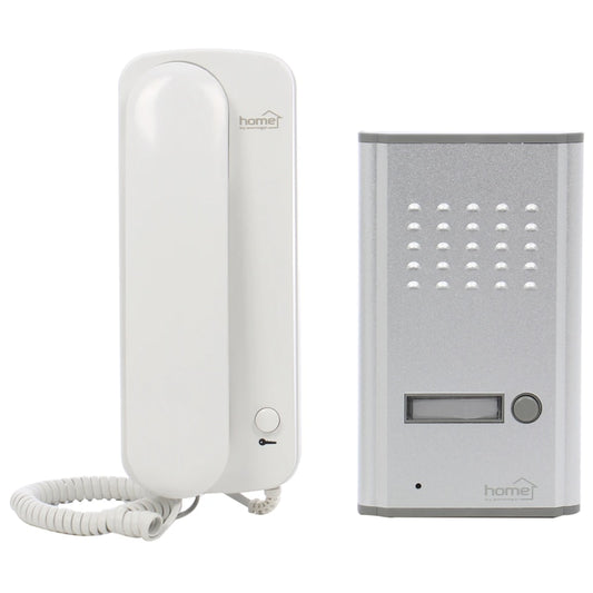 Interfon audio Home, 1 post, montaj incastrat, LED, 230V, 8.7x22.7x4.5cm