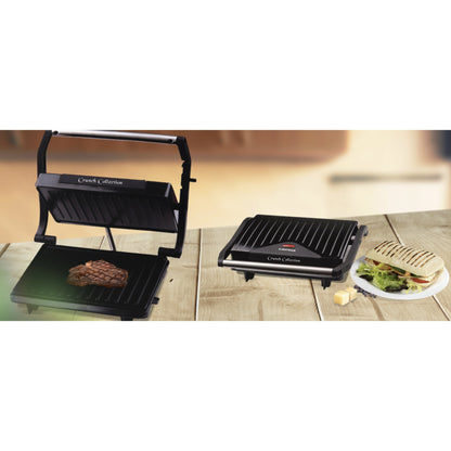 Mini Gratar electric Albatros 750w, mic, portabil, pentru sandwich maker, paine prajita, indicator LED, carcasa termoizolanta