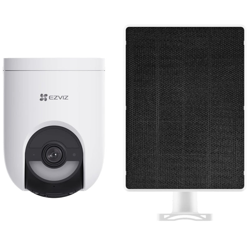 Camera de supraveghere smart, inteligenta EZVIZ, IP 65, cu panou solar 5 W, 4MP, 2K, Pan Tilt, microfon, difuzor, alb, interior, exterior, -20 la 50 grade