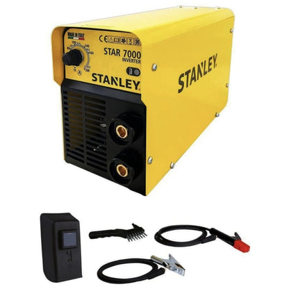 Invertor sudura MMA, Stanley Star, sudare 15 - 200 A, electrozi 1.6 - 4 mm + accesorii, 230 V, 37 x 20 x 33 cm, 8.3 kg, ventilatie fortata, protectie 21S, termostatica, izolare H, minim 12.5 kVA