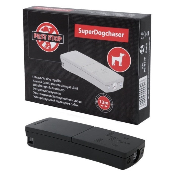 Dispozitiv portabil pentru alungat caini agresivi, 12 m