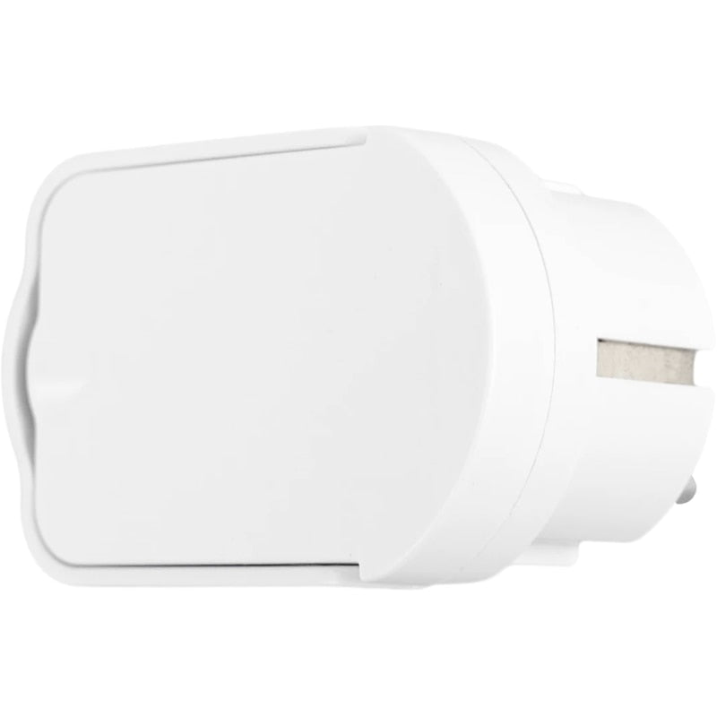 Fisa plata cu inel, Hepol, contact de protectie, 16A, alb, 230V, cu impamantare, pentru cablu de 0.5, 0.75, 1, 1.5, 2.5