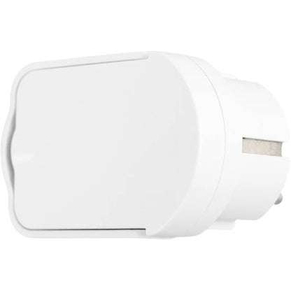 Fisa plata cu inel, Hepol, contact de protectie, 16A, alb, 230V, cu impamantare, pentru cablu de 0.5, 0.75, 1, 1.5, 2.5